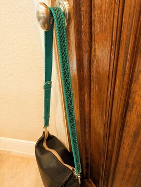 Consuela Leather Tooled Crossbody Strap